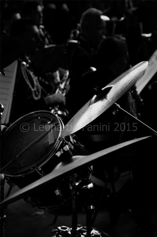  black and white fine art drum and cymbals 